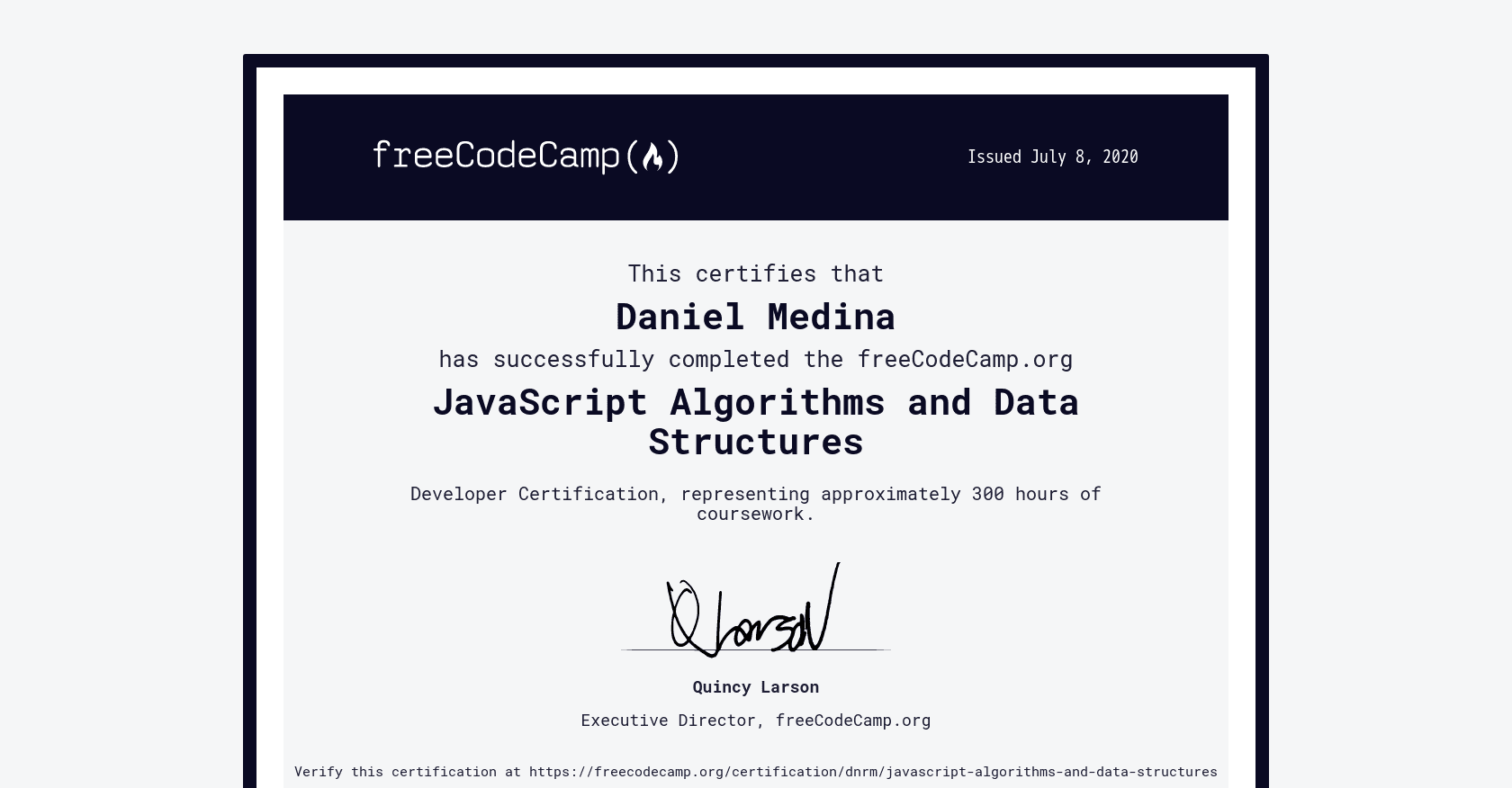 Certification Image