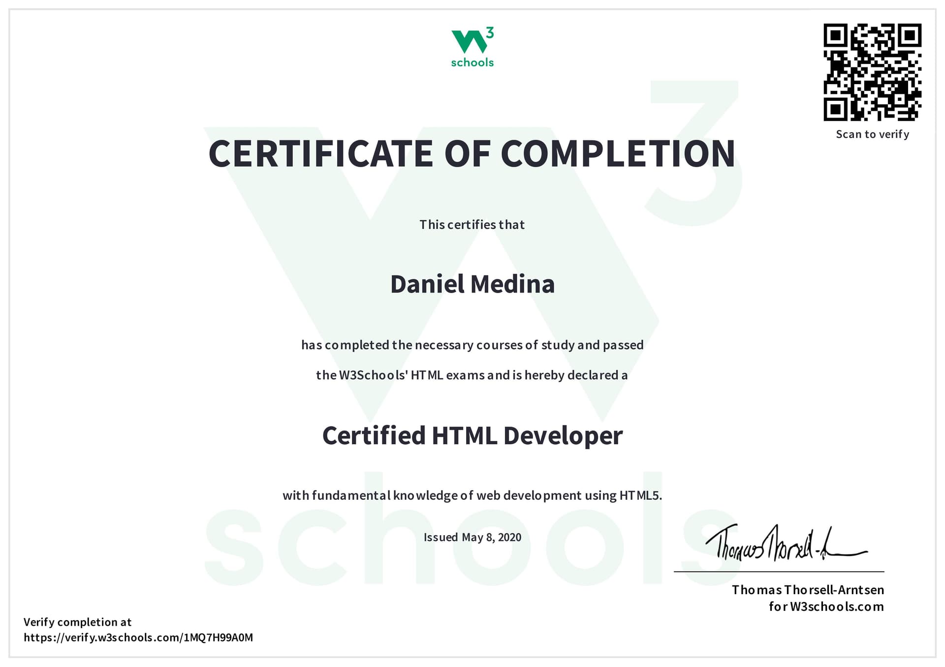 Certification Image