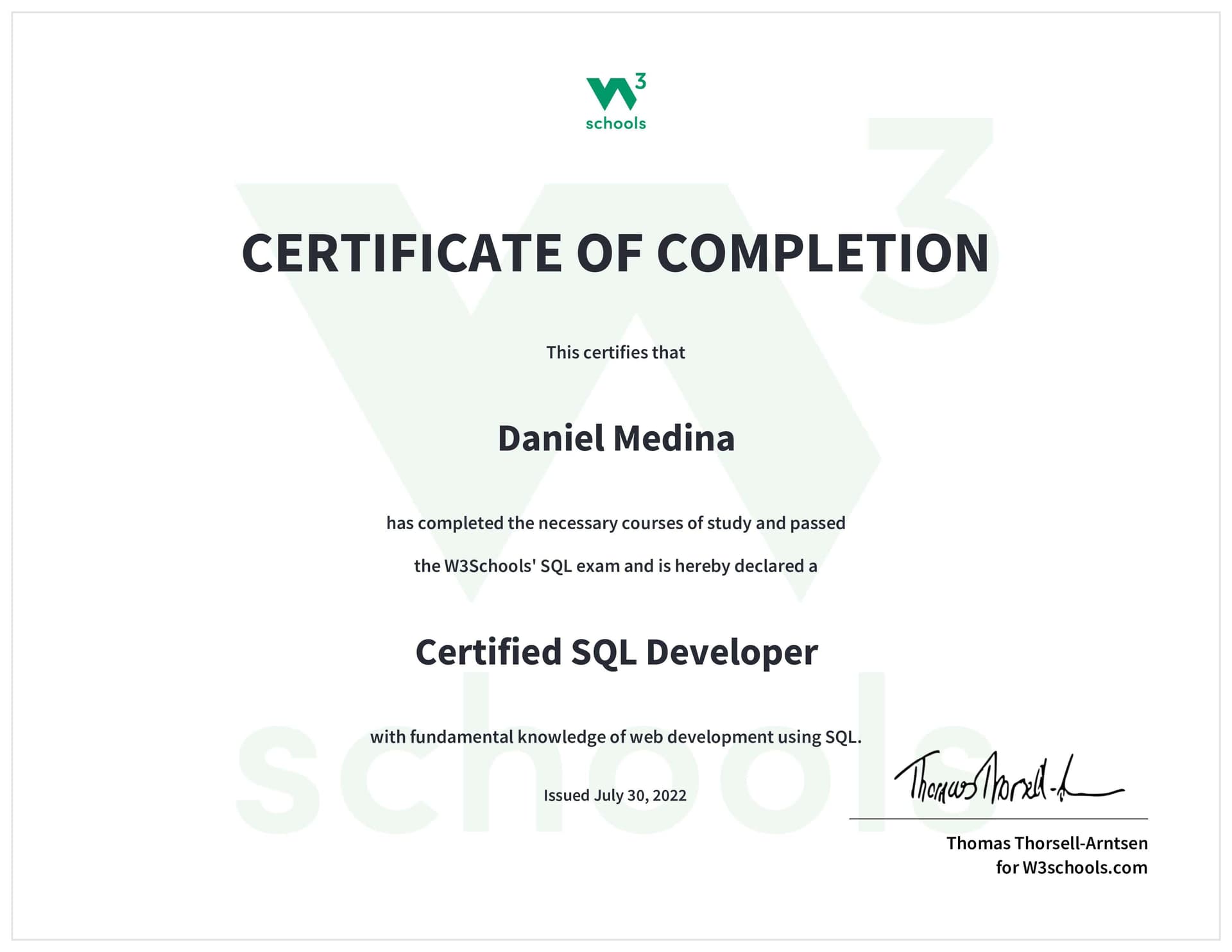 Certification Image
